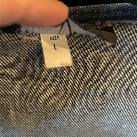 Iris Painted Denim Vest with jewels - Picture 4 of 5